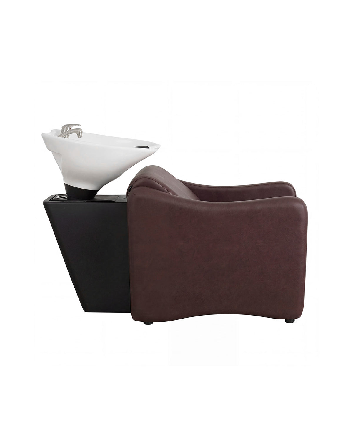 Ava Merlot - Brun vaskestol med krom mixer